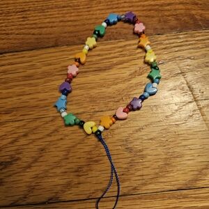 Colorful Heart and Flower Kids Bracelet